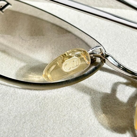 DIOR VINTAGE TINTED LOGO CAT 29GNM SUNGLASSES - Picture 6 of 10